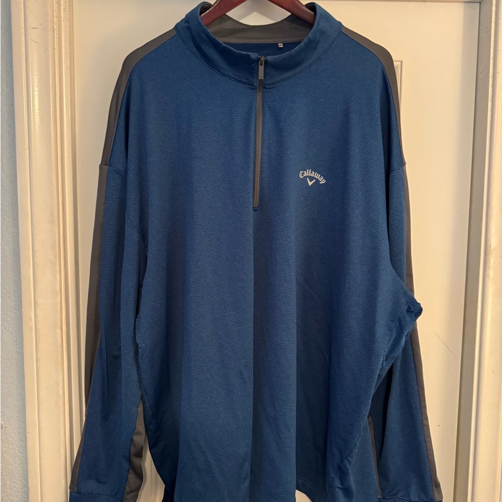 Callaway Blue Quarter-Zip Pullover